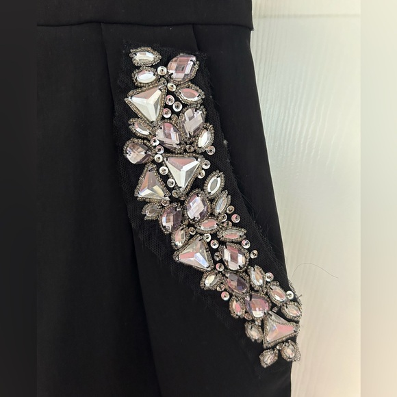 Strapless Black Dress with Pockets - Picture 2 of 5